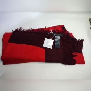 NWT Coach Signature Horse Carriage Fringe Oversized Square Wool Scarf